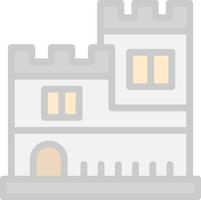 diseño de icono de vector de castillo