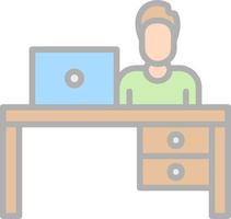 Workplace Vector Icon Design