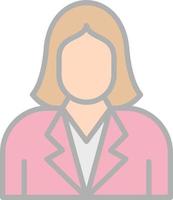 Female Employee Vector Icon Design