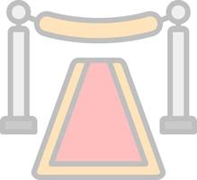 Red Carpet Vector Icon Design