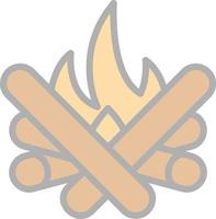 Bonfire Vector Icon Design