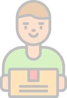 Deliveryman Vector Icon Design