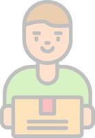 Deliveryman Vector Icon Design