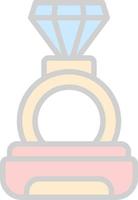 Diamond Ring Vector Icon Design