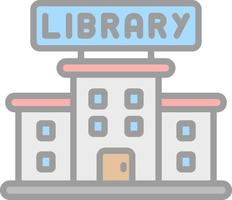 diseño de icono de vector de biblioteca