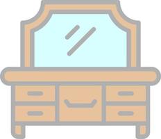 Dresser Vector Icon Design