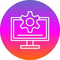 Monitor Vector Icon Design