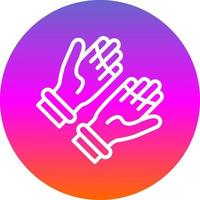 Gloves Vector Icon Design