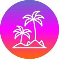 Island Vector Icon Design