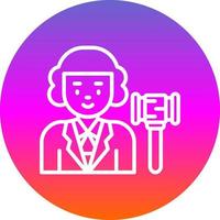 Judge Vector Icon Design