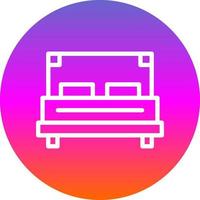 Double Bed Vector Icon Design