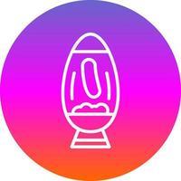 Lava Lamp Vector Icon Design