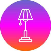 Floor Lamp Vector Icon Design