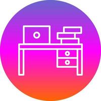 Work Table Vector Icon Design