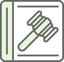 Law In Order Vector Icon Design