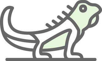 diseño de icono de vector de iguana