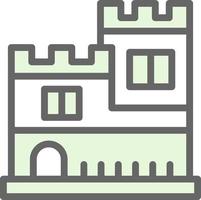 diseño de icono de vector de castillo