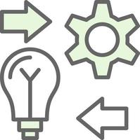 implementar el diseño de iconos vectoriales vector