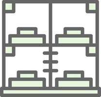 Capsule Hotel Vector Icon Design