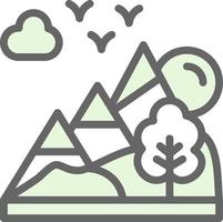 diseño de icono de vector de paisaje