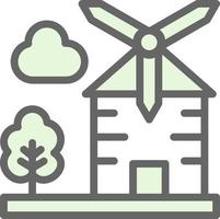 Windmill Vector Icon Design