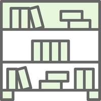 Bookshelf Vector Icon Design