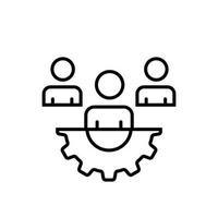 Team Work Vector line icon Business Growth and investment symbol EPS 10 file