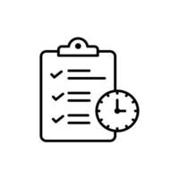 Project Deadline .Vector line icon Business Growth and investment symbol EPS 10 file vector