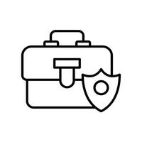 Business Security .Vector line icon Business Growth and investment symbol EPS 10 file vector