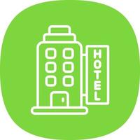 diseño de icono de vector de hotel