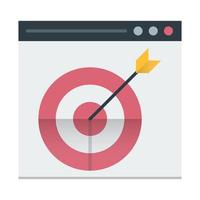 target icon, suitable for a wide range of digital creative projects. Happy creating. vector