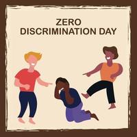 illustration vector graphic of a child is being bullied, perfect for international day, zero discrimination day, celebrate,  greeting card, etc.