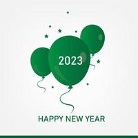 PVector Illustration of Happy New Year. Simple and Elegant Design vector