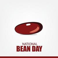 National Bean Day illustration vector design. Simple and elegant design