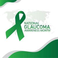 Vector Illustration of National Glaucoma Awareness Month. Simple and Elegant Design