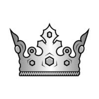 Classic luxury silver crown simple logo vector