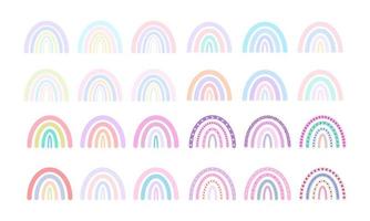 trendy rainbows vector illustrations