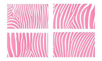 Pink Zebra animal skin print vector