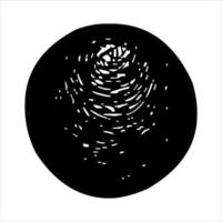 planet silhouette line art. black and white planet vector isolated on white background. vector alien planets.saturn, uranus, neptune, jupiter, mercury. solar system. astronomy