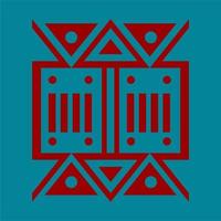 tribal pattern shape pattern. world culture tribal motif design. abstract design with unique shape pattern. elegant and futuristic batik motif. vector