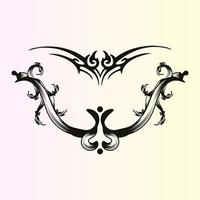 Tattoo vector design for Back or Front Side cutting or symbol sharp shape