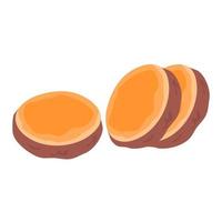 fresh sweet potatoes vector