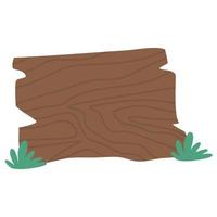 hand drawn wooden signs vector