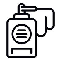 Liquid soap icon outline vector. Clean disinfect vector