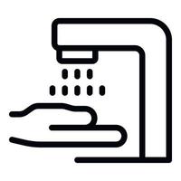 Wash hands icon outline vector. Clean liquid vector