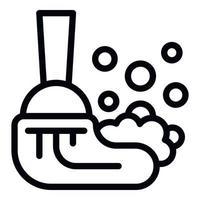 Wash floor icon outline vector. Clean bottle vector