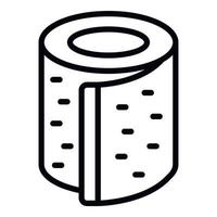 Cotton roll icon outline vector. Medicine wool vector