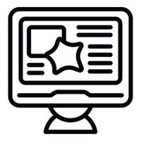 Web security icon outline vector. Cyber crime vector