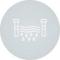 Water Dam Vector Icon