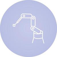 Industrial Robot Vector Icon